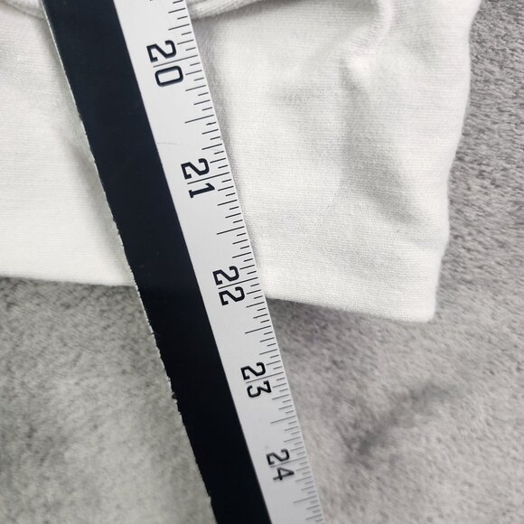 Women's White Cato Distressed Rolled Cuff Jeans Rhinestone Button Mid Rise 4 - Picture 13 of 15